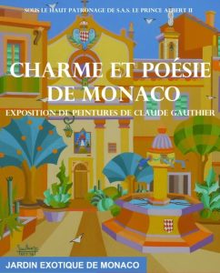 Claude Gauthier: la locandina della mostra Charme et Poésie de Monaco