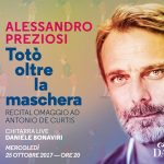 Monte Carlo: Alessandro Preziosi nella Locandina dello spettacolo Totò Oltre La Maschera