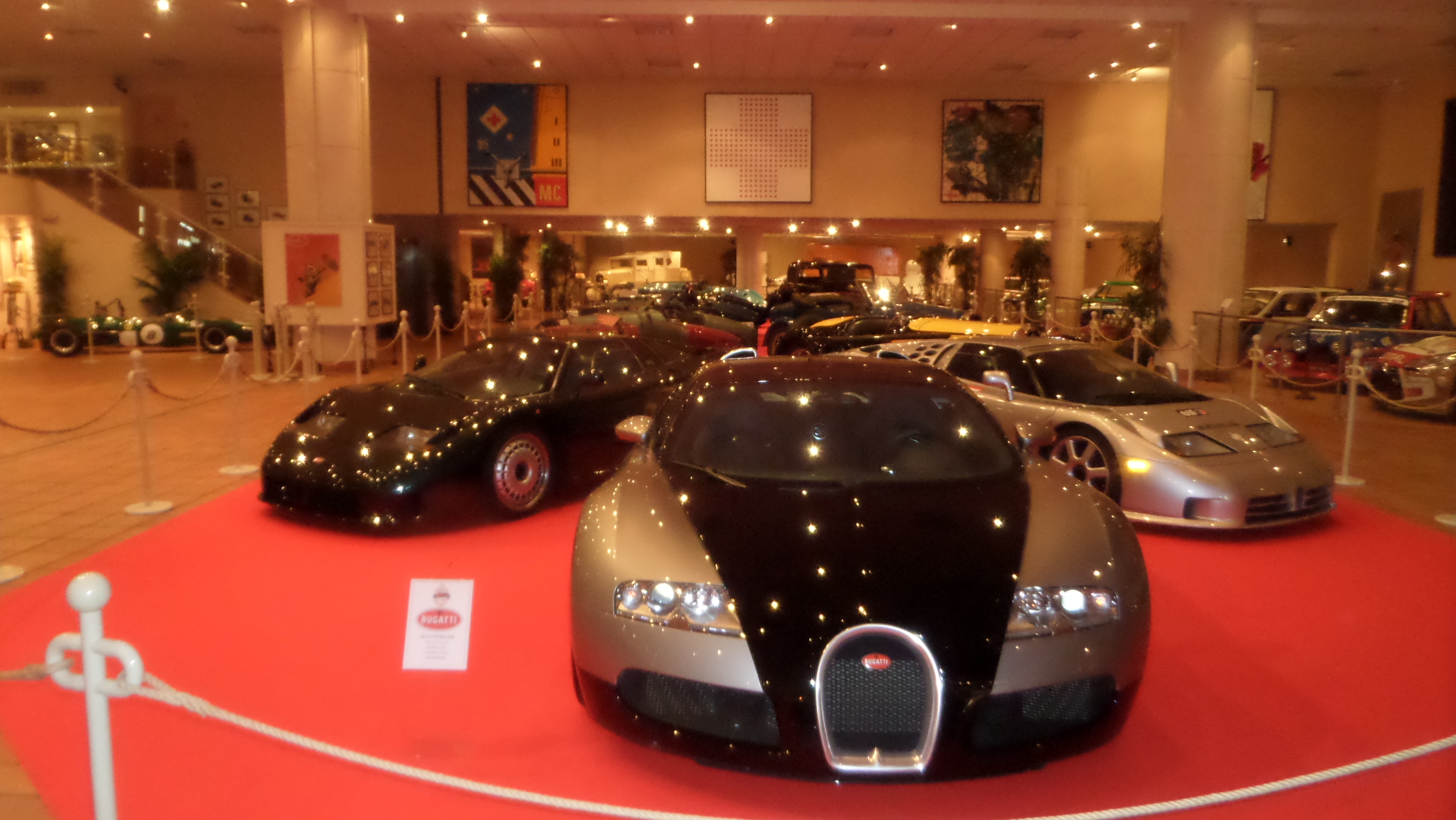 Alcune Bugatti in mostra nel Principato di Monaco