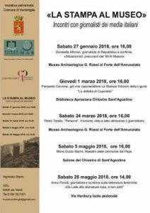 Ventimiglia: la locandina della Stampa Al Museo Seconda Edizione