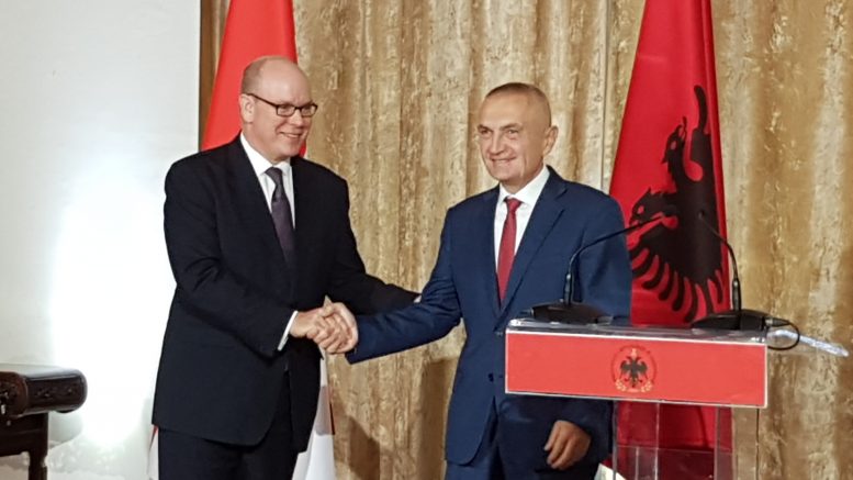 Visita di Stato del Principe Alberto di Monaco in Albania