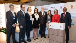 Il Principe Alberto di Monaco alla Conferenza Internazionale della Croce Rossa