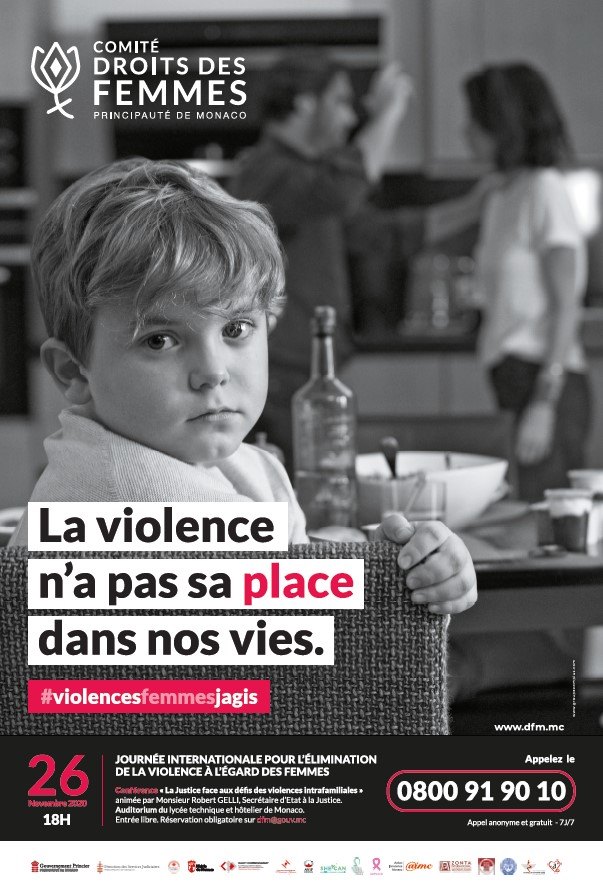 Principato di Monaco: Campagna per la Giornata Internazionale 2020 Contro la Violenza sulle Donne