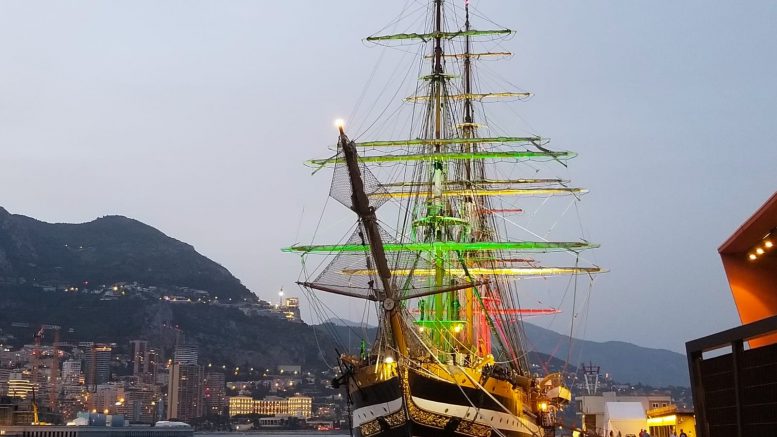 La Nave Amerigo Vespucci nel Porto di Monaco (le foto)