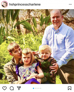 La Principessa Charlene Con La Famiglia in Sudafrica, Foto Da Instagram