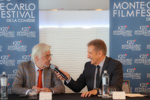 Monte Carlo Film Festival 2023 Giancarlo Monte Carlo Film Festival Giancarlo Giannini ed Ezio Greggio 