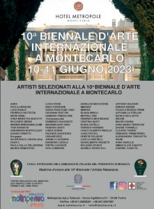 All'Hotel Metropole Premiati gli Artisti della 10° Biennale d’Arte Internazionale a Monte Carlo