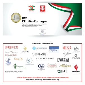 “1 Euro per l'Emilia Romagna”, attraverso gli esercenti del Principato