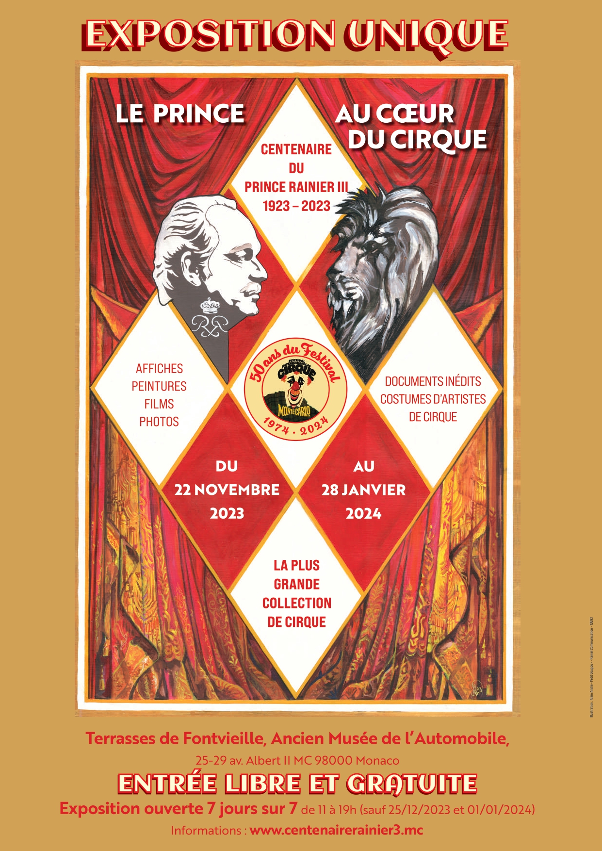 Locandina Mostra Le Prince Au Coeur Du Cirque